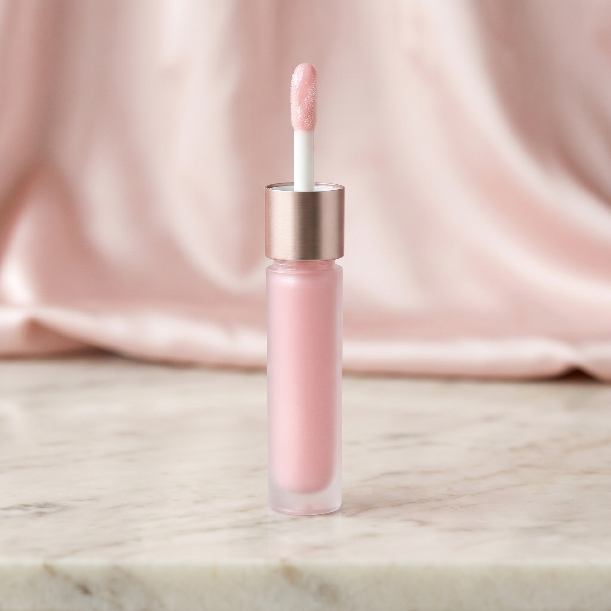 Sweet Bird Hydrating Lip Gloss — Baby Pink shade with mirror applicator