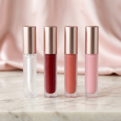 Sweet Bird Hydrating Lip Gloss with Mirror Shine — all 4 shades: Clear, Cherry Red, Coral Rose, Baby Pink
